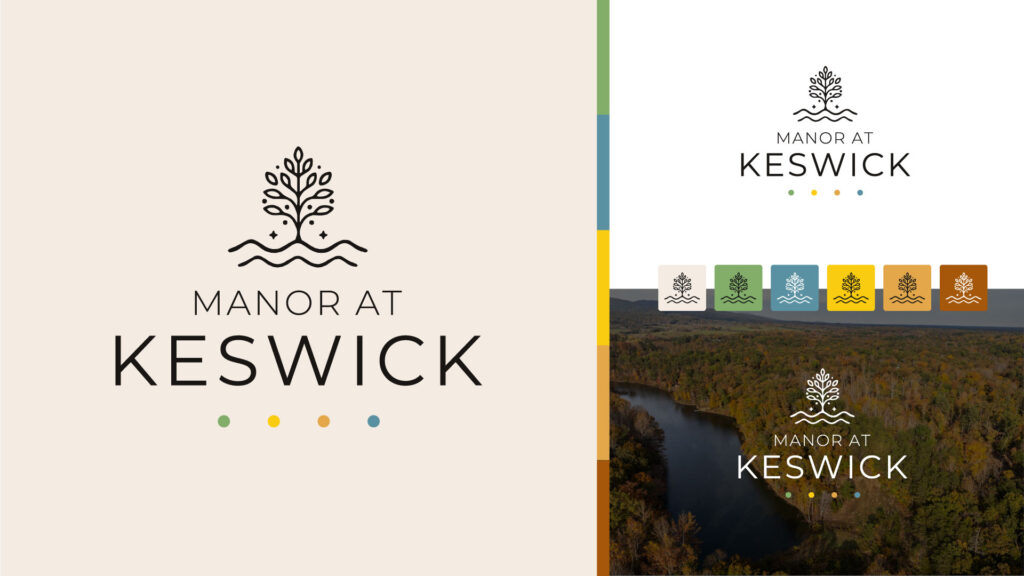 Manor-At-Keswick-Logo-Colors Manor at Keswick Brand by Pugh & Tiller